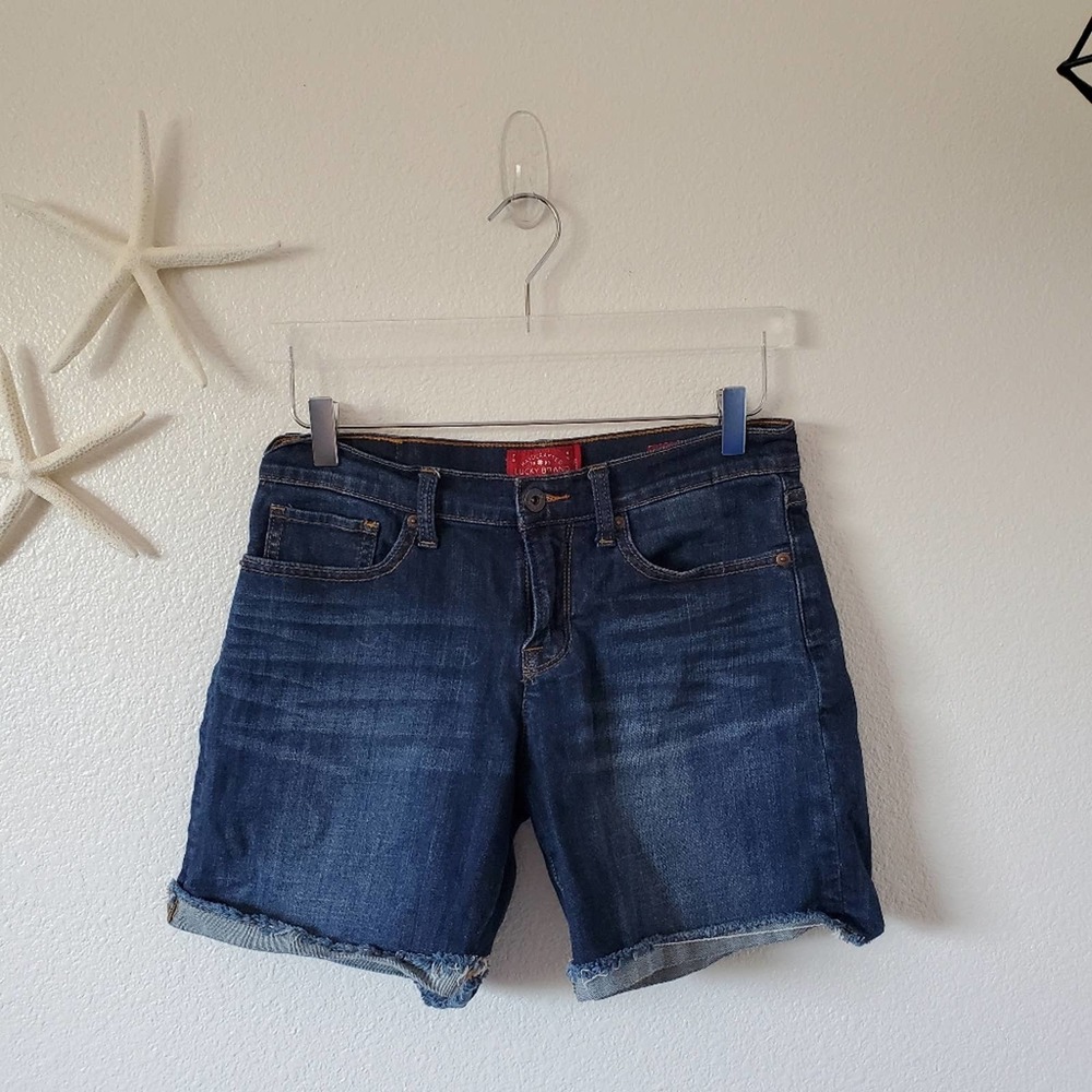 Lucky Brand The Roll Up Denim Shorts Size 6/28